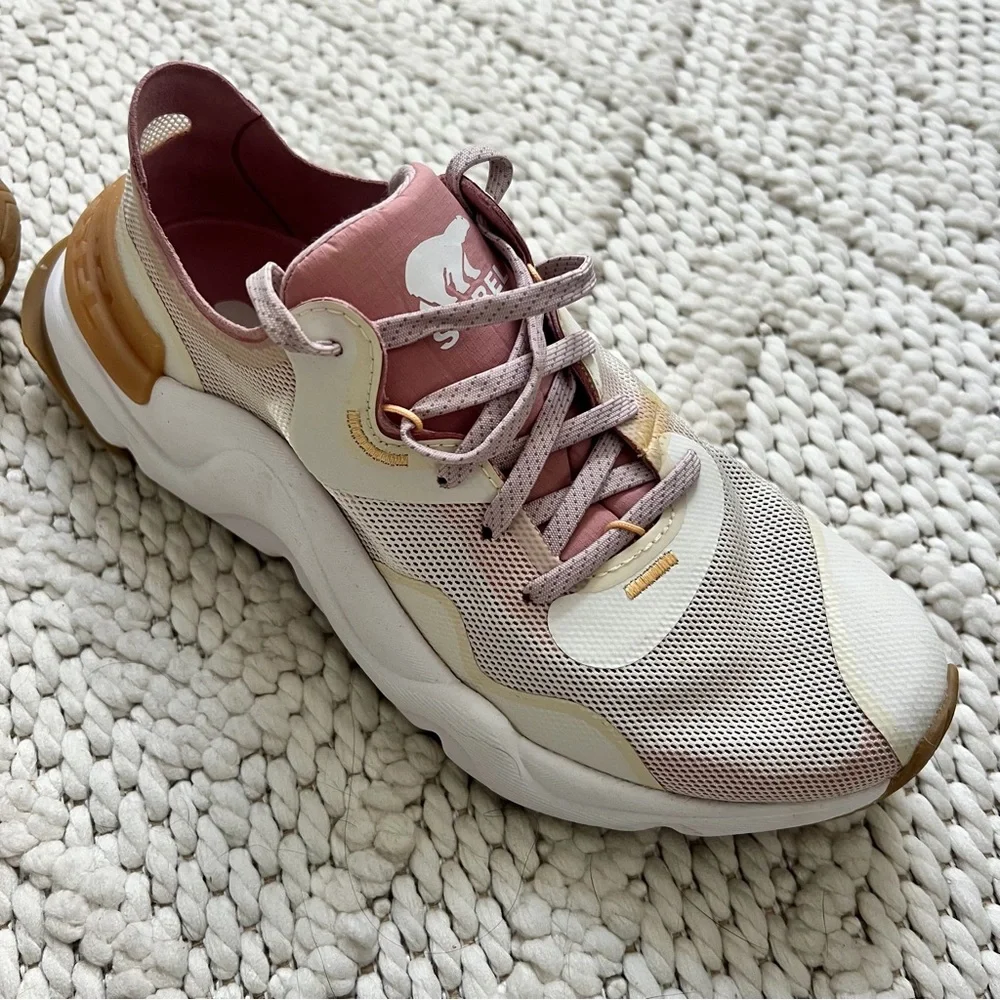 SOREL Kinetic RNEGD Float Sneakers Athletic Shoes Pink Womens Size 7 Like New - Picture 8 of 9